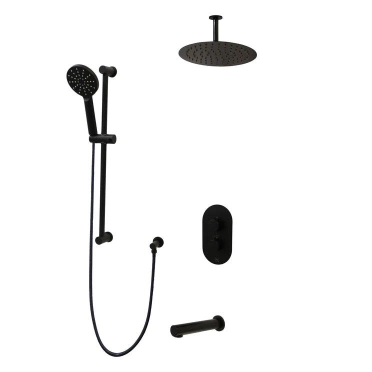 Three Way Thermostatic Shower System F57104 - W12ATS - Golzar Home