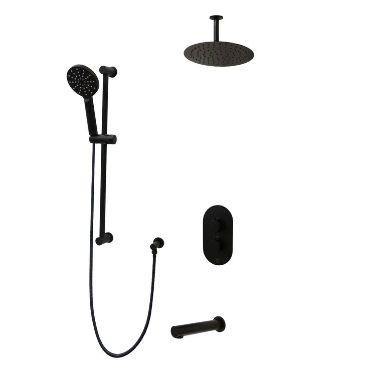 Three Way Thermostatic Shower System F57104 - W12ATS - Golzar Home