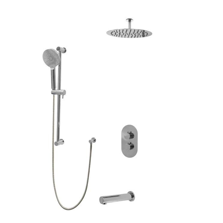 Three Way Thermostatic Shower System F57104 - W12ATS - Golzar Home