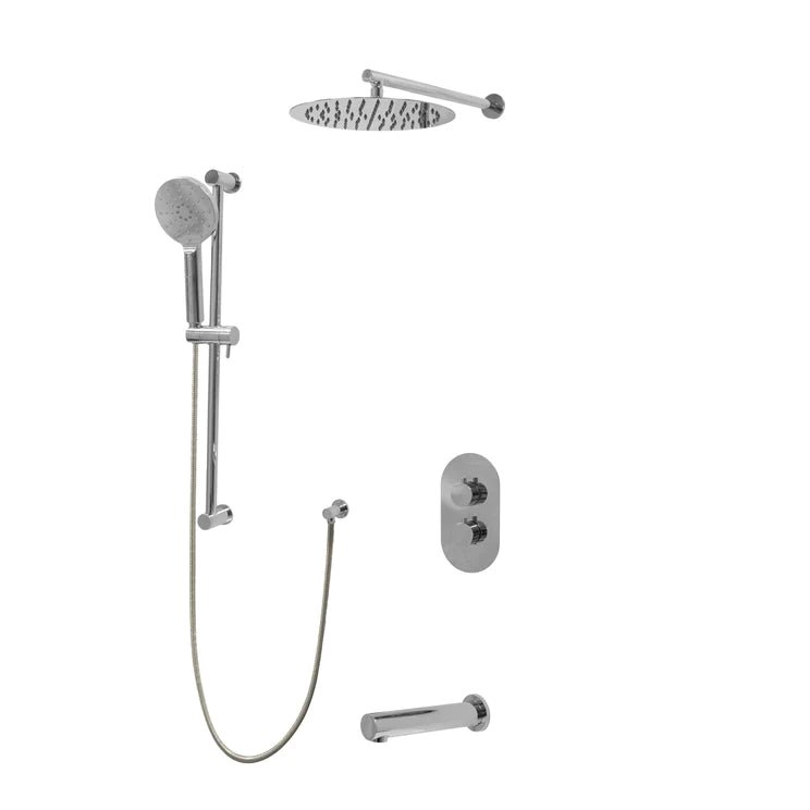 Three Way Thermostatic Shower System F57104 - W12ATS - Golzar Home