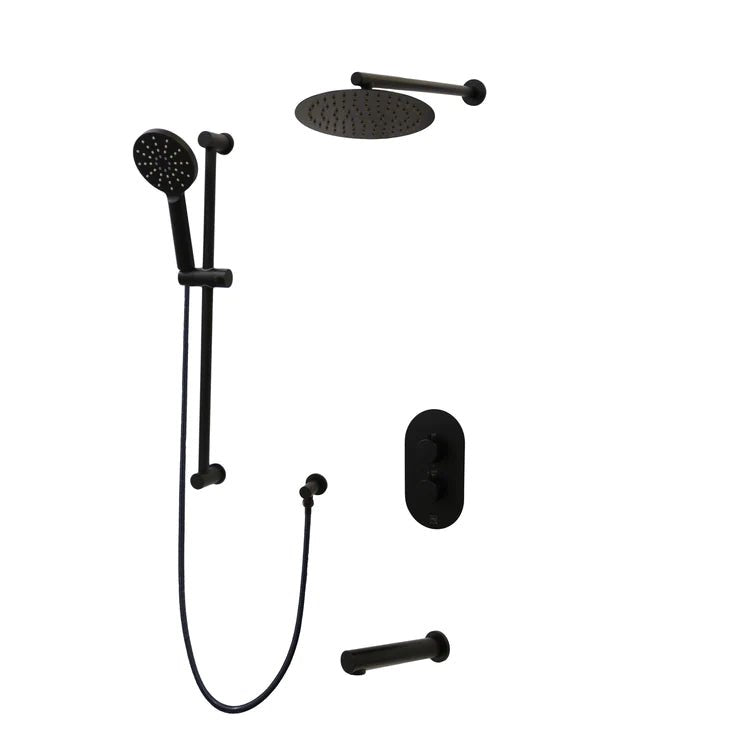 Three Way Thermostatic Shower System F57104 - W12ATS - Golzar Home