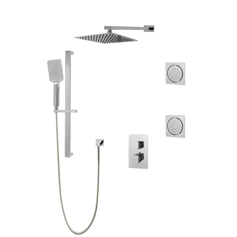 Three Way Thermostatic Shower System F57123 - 4C16ALB2 - Golzar Home