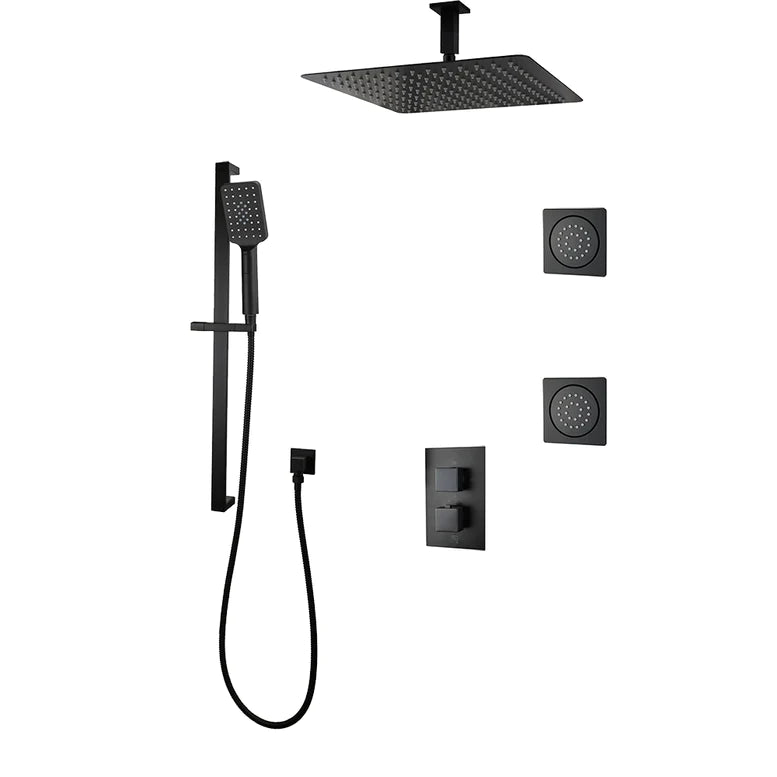 Three Way Thermostatic Shower System F57123 - 4C16ALB2 - Golzar Home