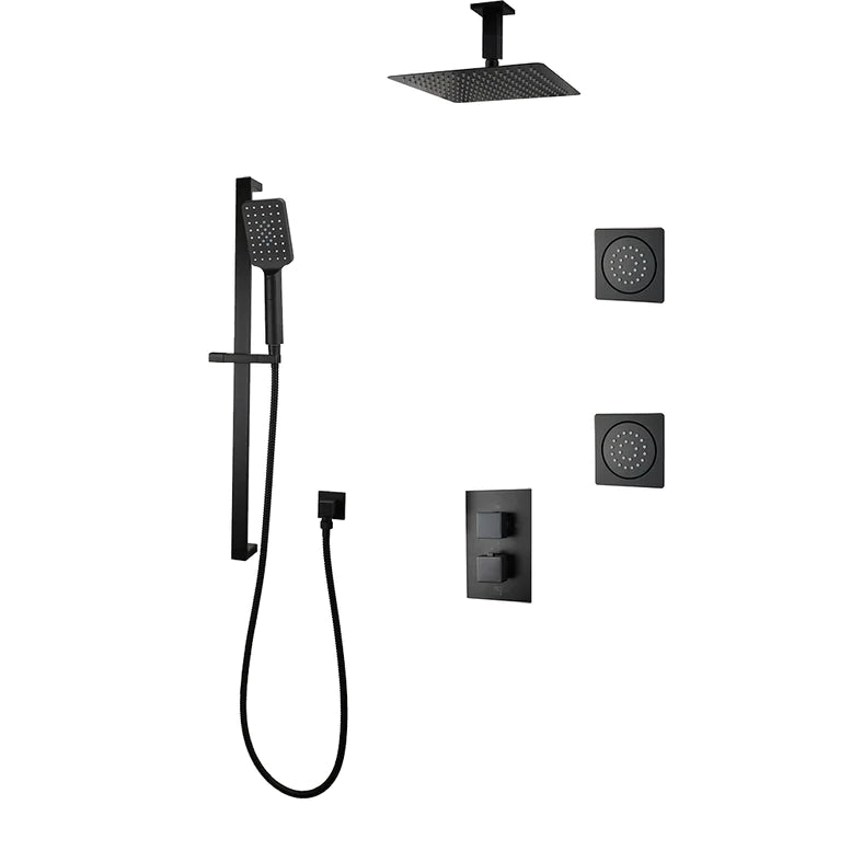 Three Way Thermostatic Shower System F57123 - 4C16ALB2 - Golzar Home