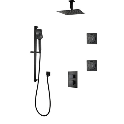 Three Way Thermostatic Shower System F57123 - 4C16ALB2 - Golzar Home