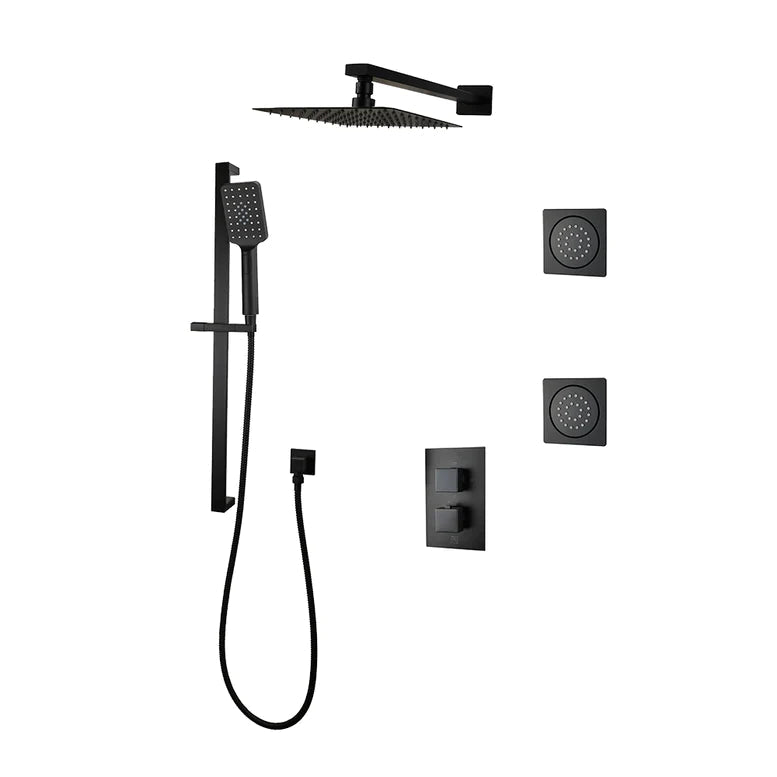 Three Way Thermostatic Shower System F57123 - 4C16ALB2 - Golzar Home