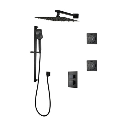 Three Way Thermostatic Shower System F57123 - 4C16ALB2 - Golzar Home