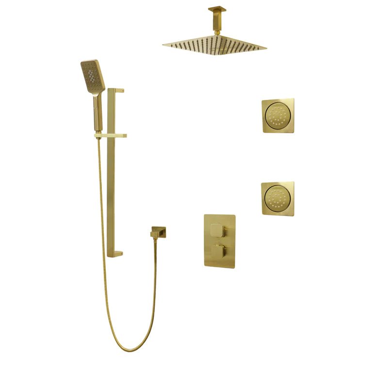 Three Way Thermostatic Shower System F57123 - 4C16ALB2 - Golzar Home