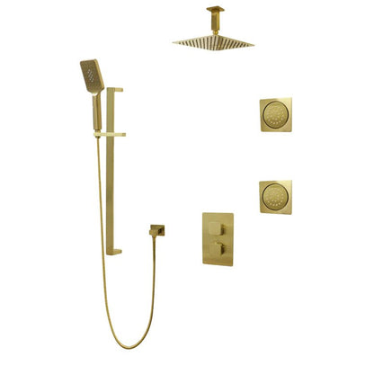 Three Way Thermostatic Shower System F57123 - 4C16ALB2 - Golzar Home