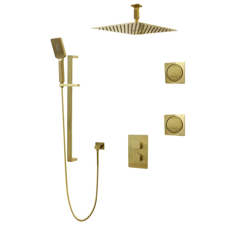 Three Way Thermostatic Shower System F57123 - 4C16ALB2 - Golzar Home