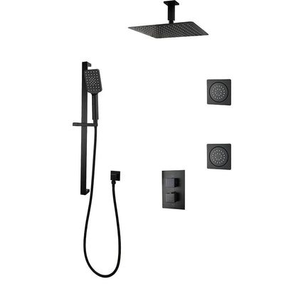 Three Way Thermostatic Shower System F57123 - 4C16ALB2 - Golzar Home