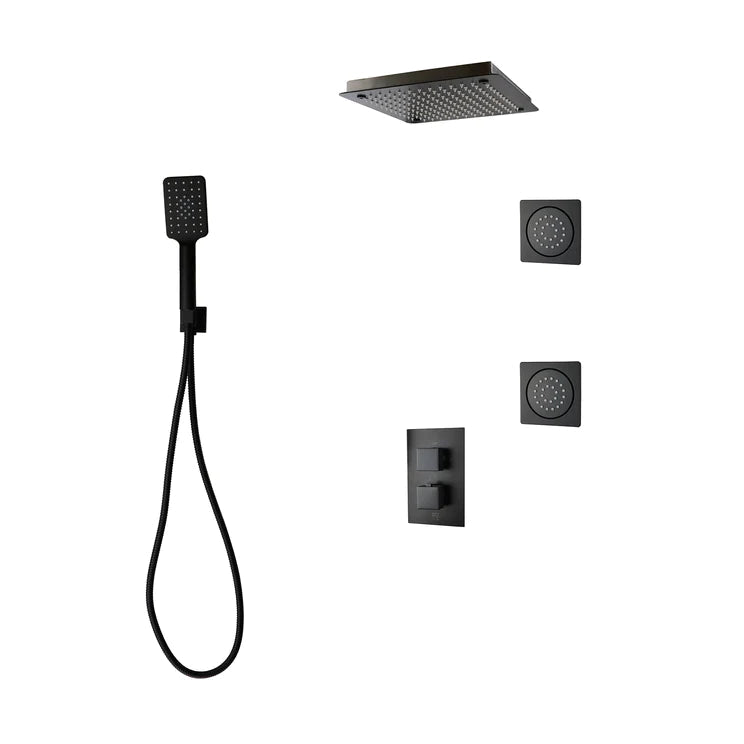 Three Way Thermostatic Shower System F57123 - 4C16BLB2 - Golzar Home