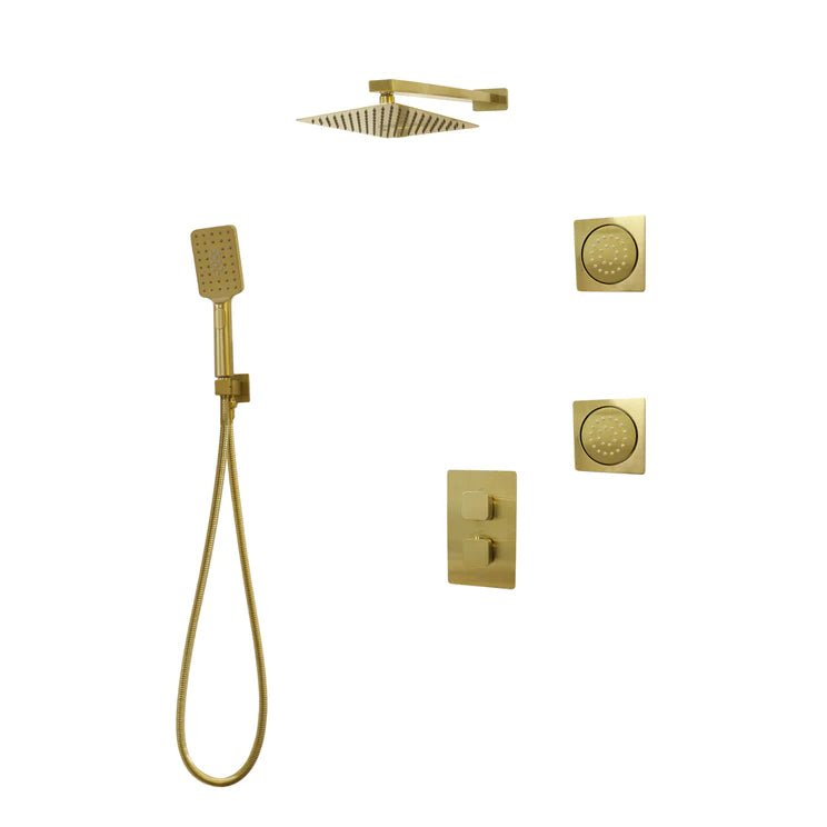 Three Way Thermostatic Shower System F57123 - 4C16BLB2 - Golzar Home