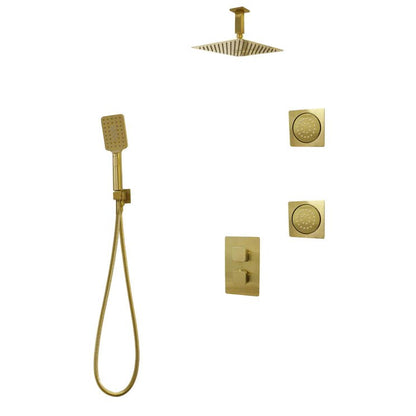 Three Way Thermostatic Shower System F57123 - 4C16BLB2 - Golzar Home