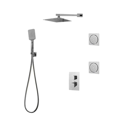 Three Way Thermostatic Shower System F57123 - 4C16BLB2 - Golzar Home