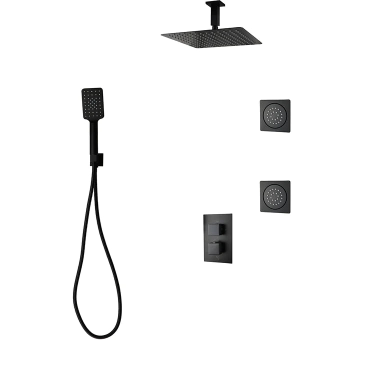 Three Way Thermostatic Shower System F57123 - 4C16BLB2 - Golzar Home