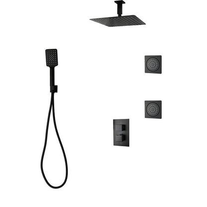 Three Way Thermostatic Shower System F57123 - 4C16BLB2 - Golzar Home