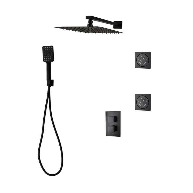 Three Way Thermostatic Shower System F57123 - 4C16BLB2 - Golzar Home