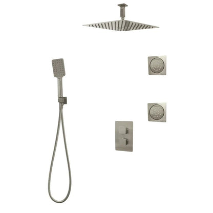 Three Way Thermostatic Shower System F57123 - 4C16BLB2 - Golzar Home