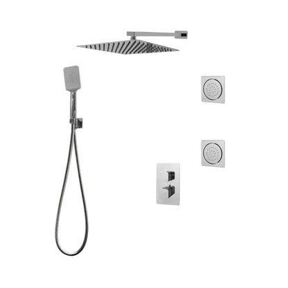 Three Way Thermostatic Shower System F57123 - 4C16BLB2 - Golzar Home