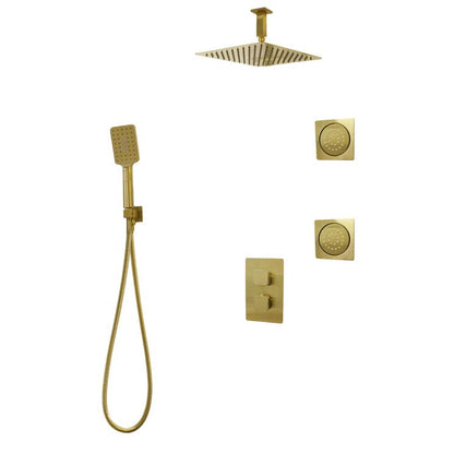 Three Way Thermostatic Shower System F57123 - 4C16BLB2 - Golzar Home