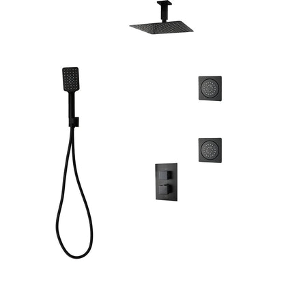 Three Way Thermostatic Shower System F57123 - 4C16BLB2 - Golzar Home