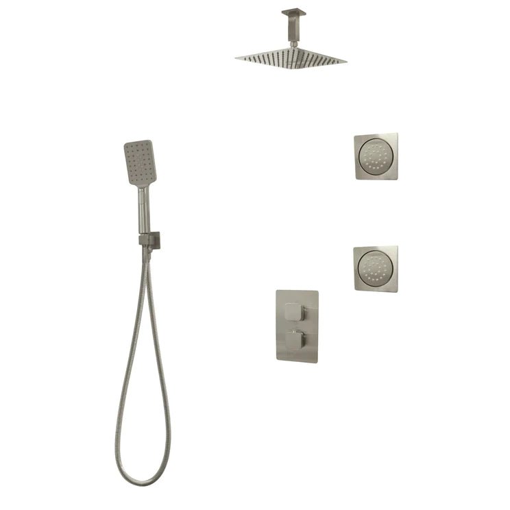 Three Way Thermostatic Shower System F57123 - 4C16BLB2 - Golzar Home