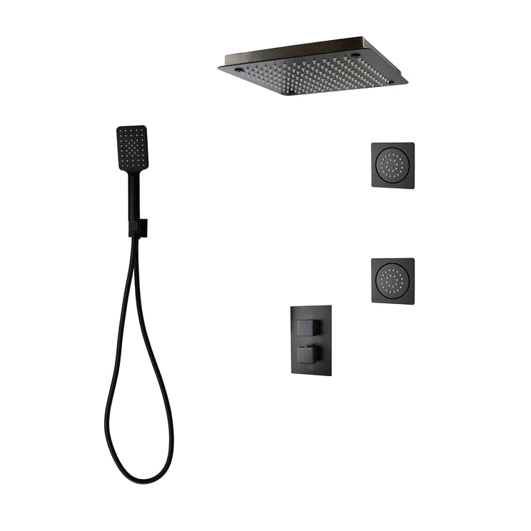 Three Way Thermostatic Shower System F57123 - 4C16BLB2 - Golzar Home