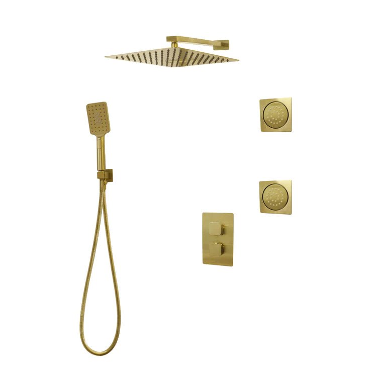 Three Way Thermostatic Shower System F57123 - 4C16BLB2 - Golzar Home