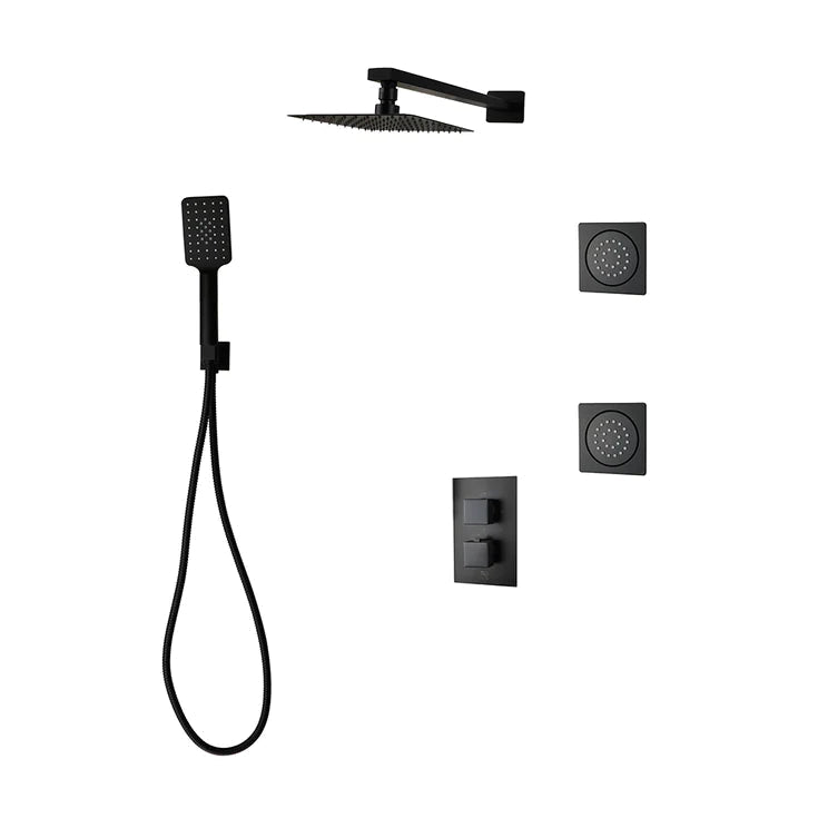Three Way Thermostatic Shower System F57123 - 4C16BLB2 - Golzar Home