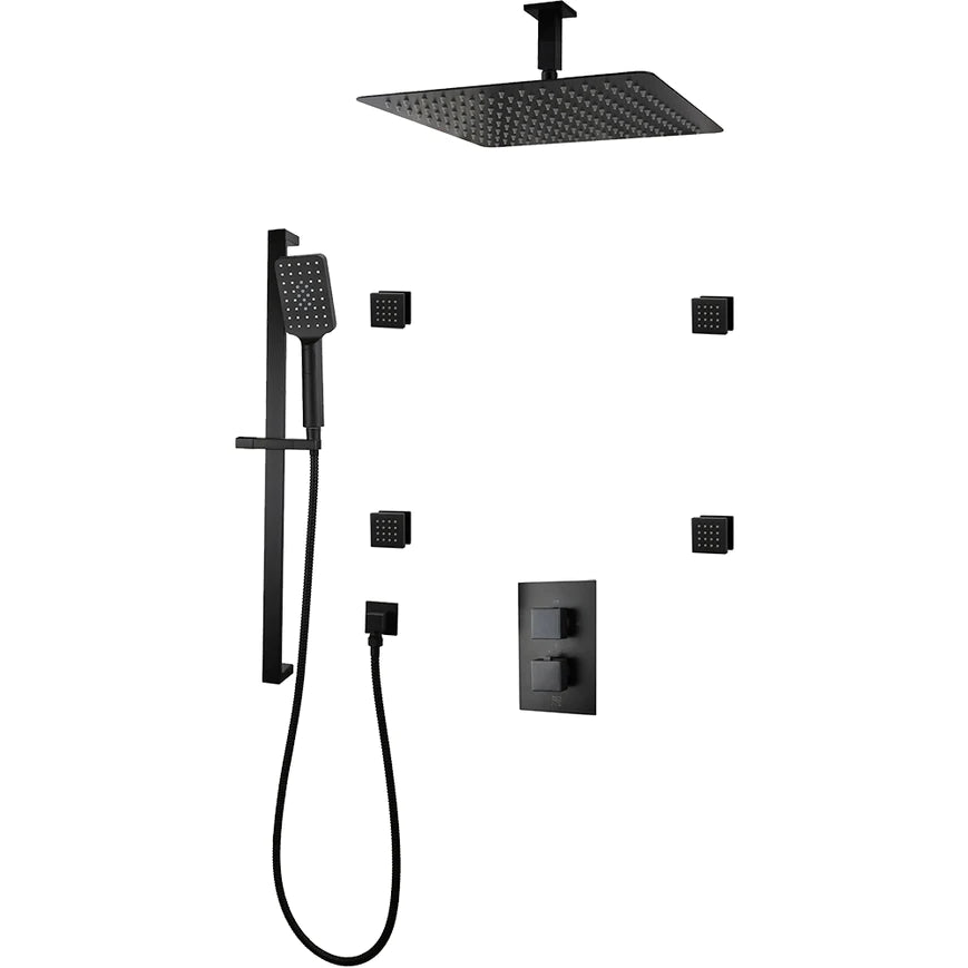 Three Way Thermostatic Shower System F57123 - W16ASB4 - Golzar Home