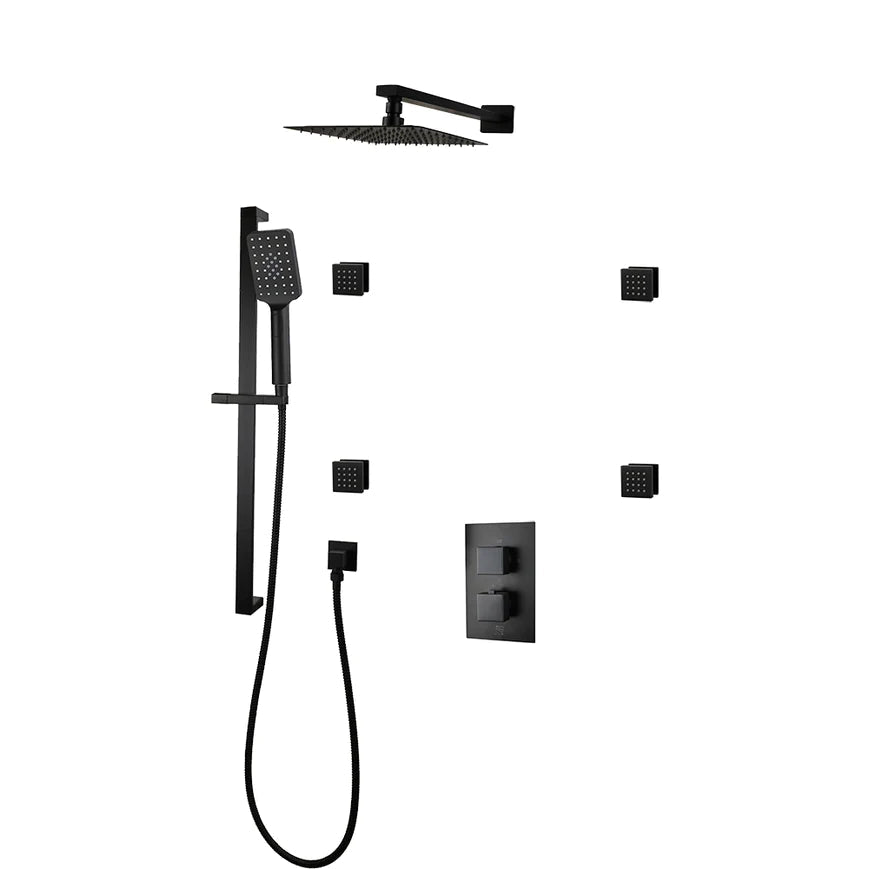 Three Way Thermostatic Shower System F57123 - W16ASB4 - Golzar Home