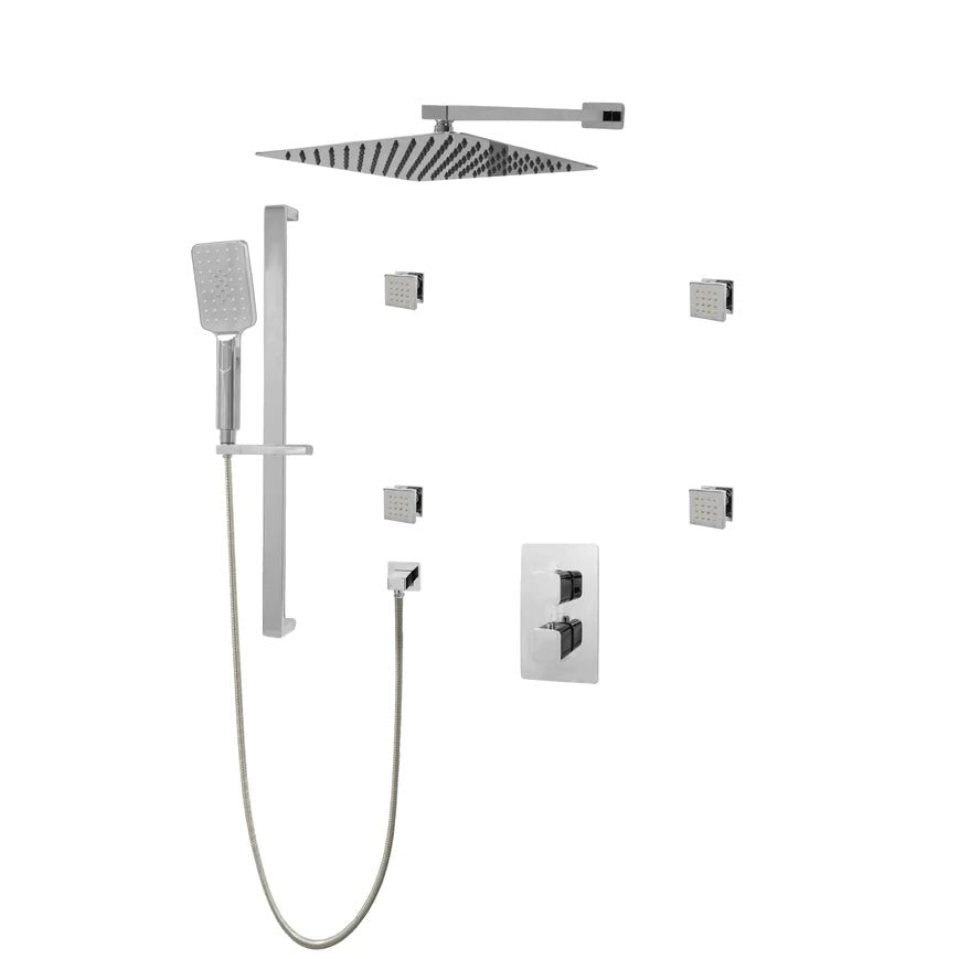 Three Way Thermostatic Shower System F57123 - W16ASB4 - Golzar Home