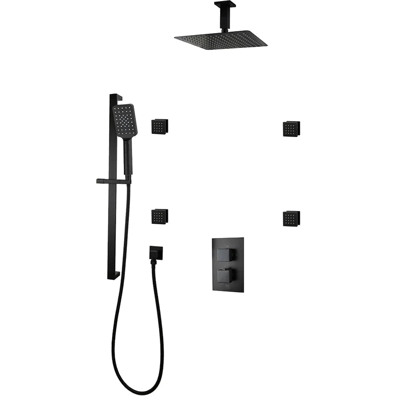 Three Way Thermostatic Shower System F57123 - W16ASB4 - Golzar Home