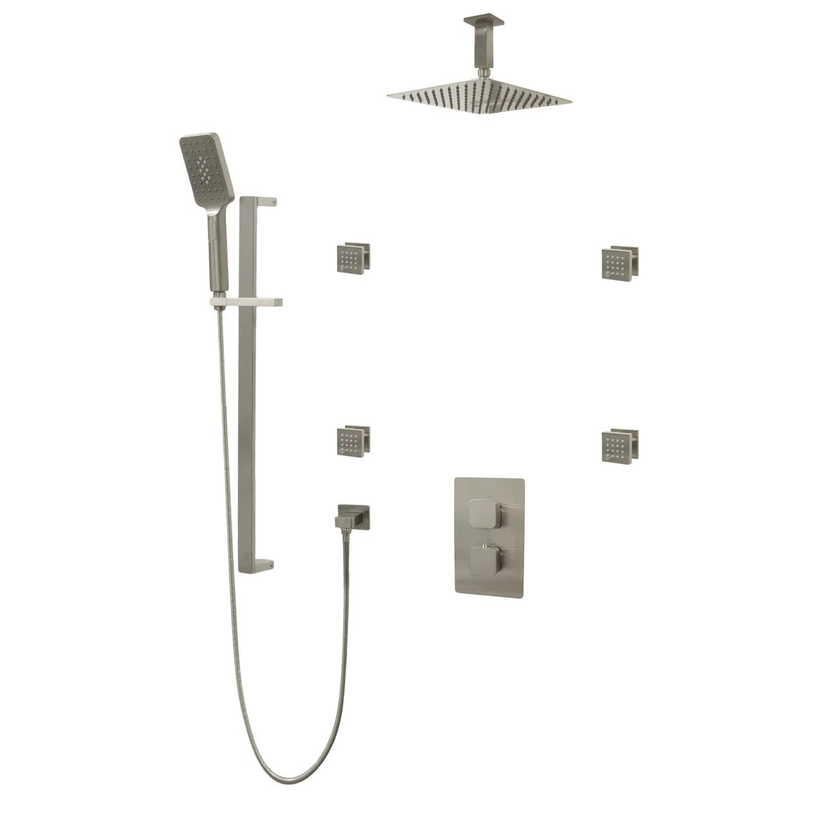 Three Way Thermostatic Shower System F57123 - W16ASB4 - Golzar Home