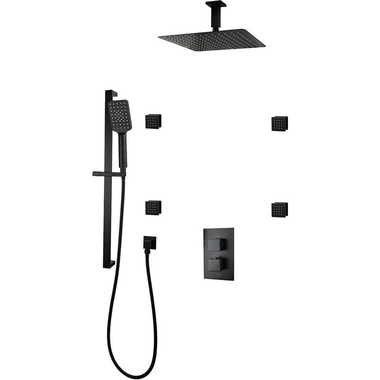 Three Way Thermostatic Shower System F57123 - W16ASB4 - Golzar Home