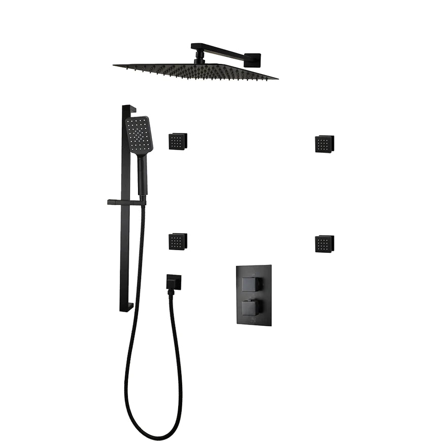 Three Way Thermostatic Shower System F57123 - W16ASB4 - Golzar Home