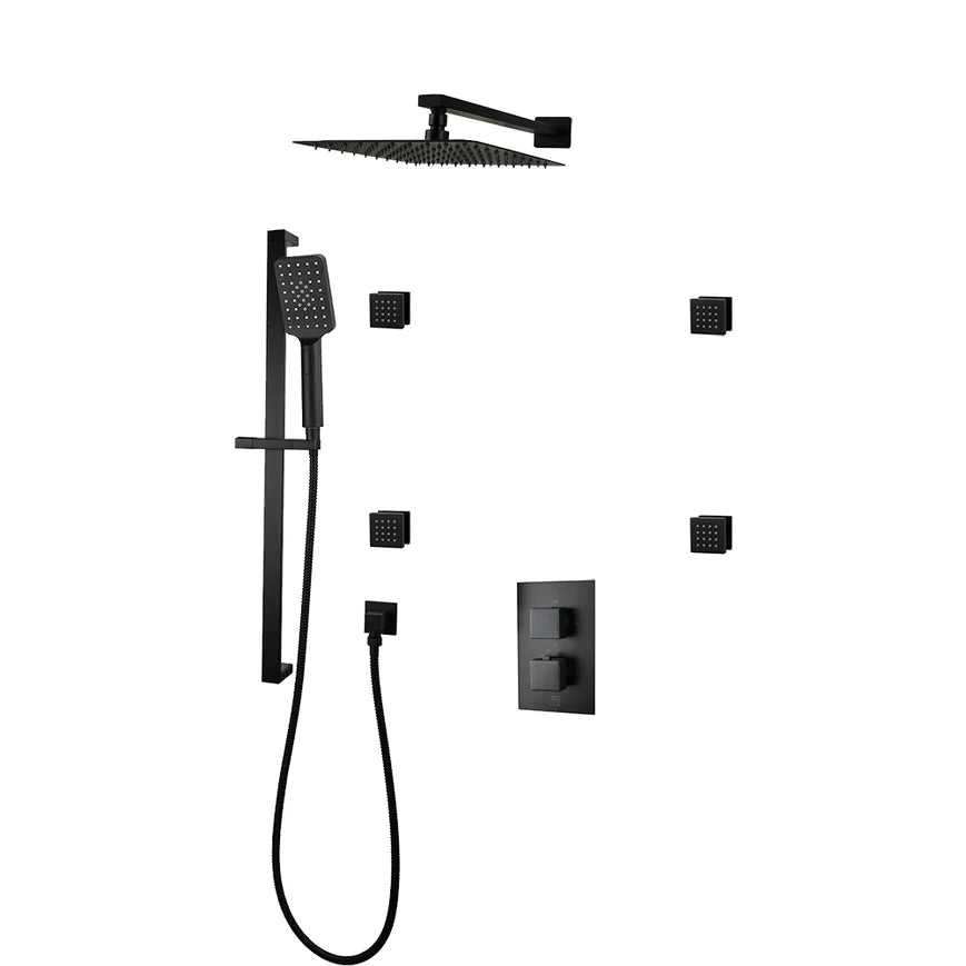Three Way Thermostatic Shower System F57123 - W16ASB4 - Golzar Home