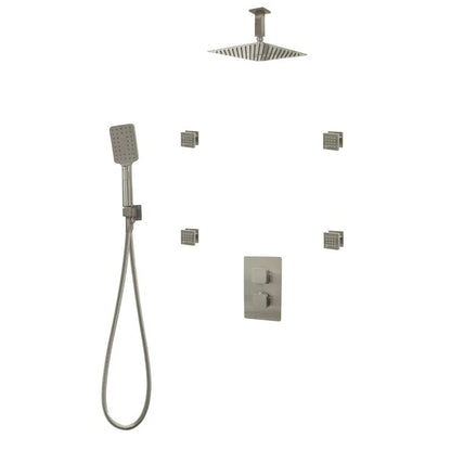 Three Way Thermostatic Shower System F57123 - W16BSB4 - Golzar Home
