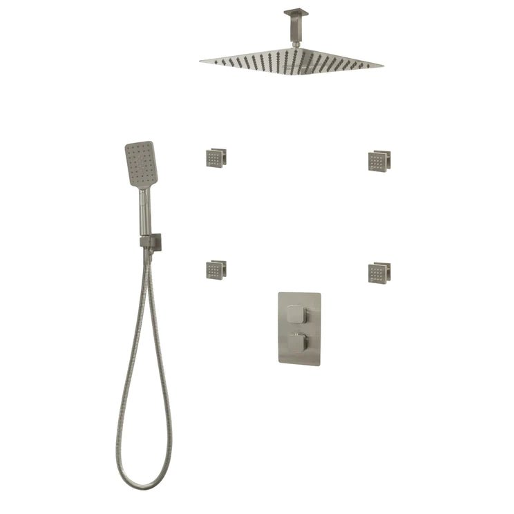Three Way Thermostatic Shower System F57123 - W16BSB4 - Golzar Home