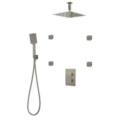 Three Way Thermostatic Shower System F57123 - W16BSB4 - Golzar Home