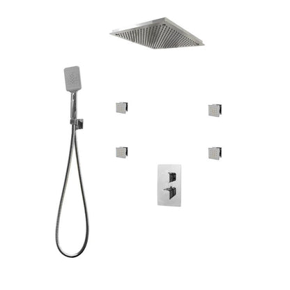 Three Way Thermostatic Shower System F57123 - W16BSB4 - Golzar Home