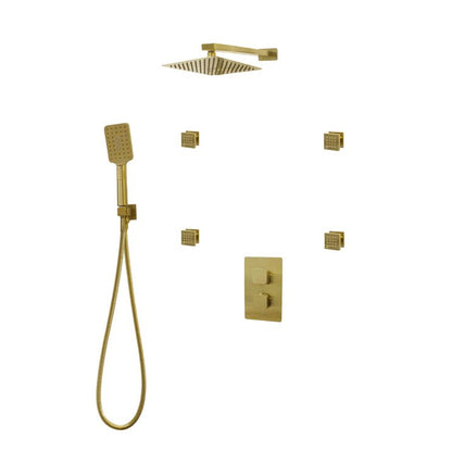 Three Way Thermostatic Shower System F57123 - W16BSB4 - Golzar Home