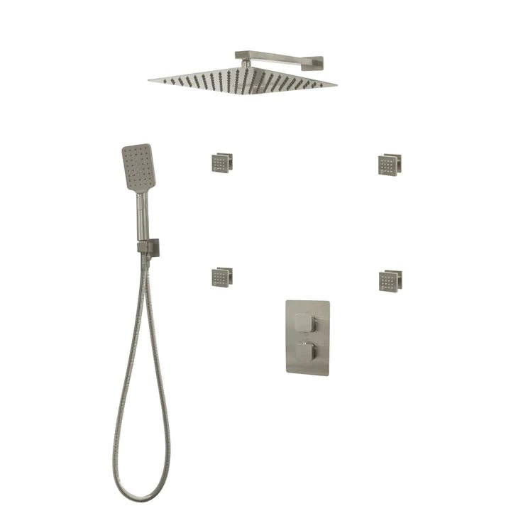Three Way Thermostatic Shower System F57123 - W16BSB4 - Golzar Home