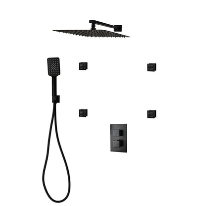 Three Way Thermostatic Shower System F57123 - W16BSB4 - Golzar Home
