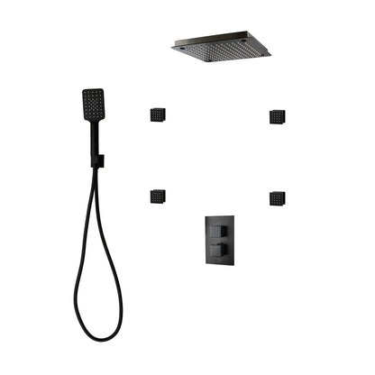Three Way Thermostatic Shower System F57123 - W16BSB4 - Golzar Home