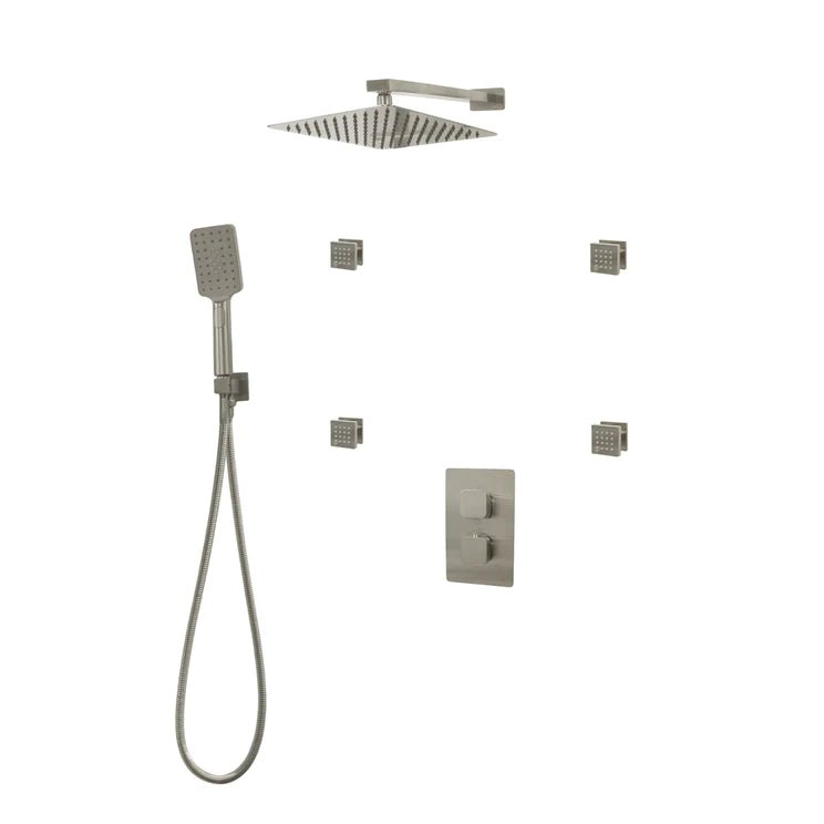 Three Way Thermostatic Shower System F57123 - W16BSB4 - Golzar Home