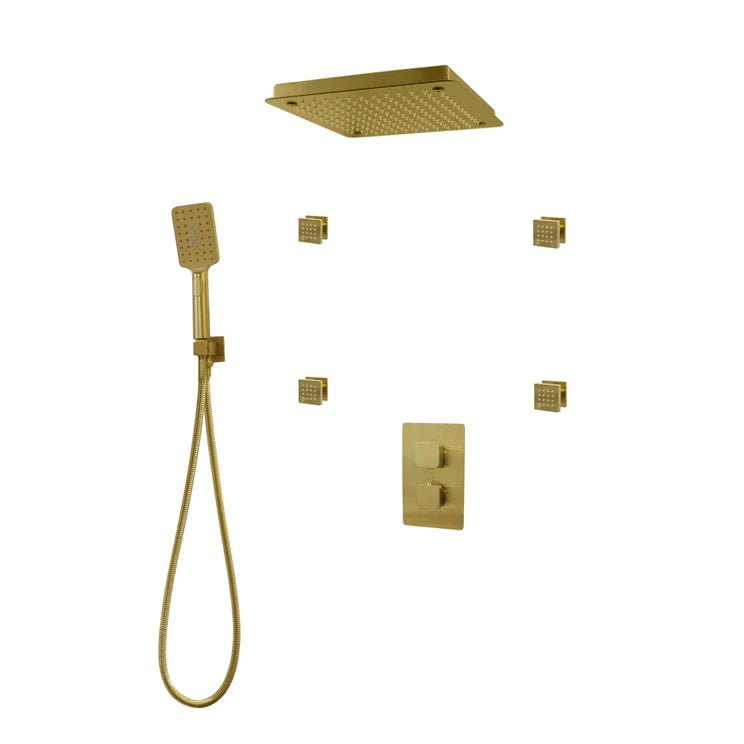Three Way Thermostatic Shower System F57123 - W16BSB4 - Golzar Home