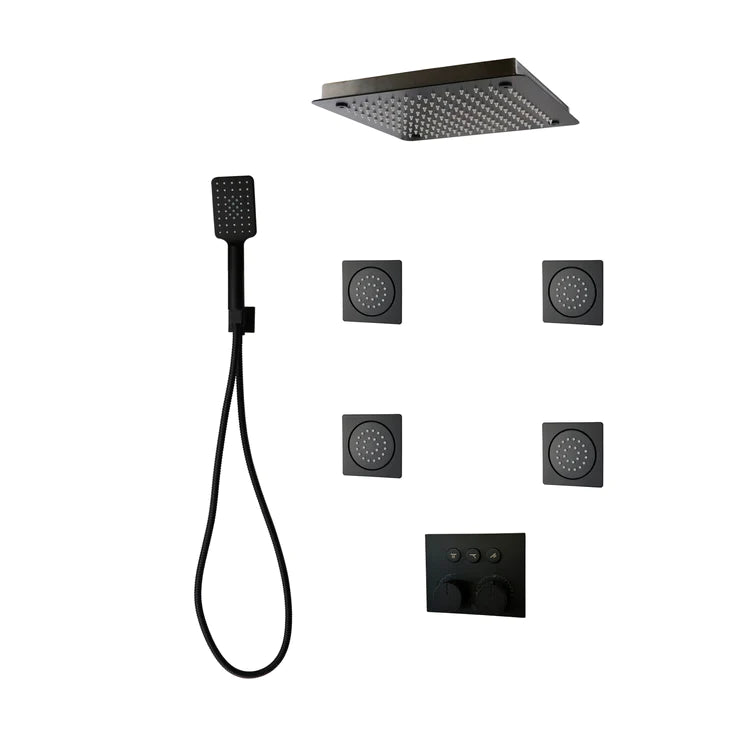 Three Way Thermostatic Shower System F59123 - 4C16BLB4 - Golzar Home