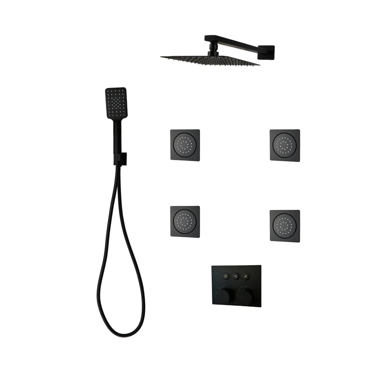 Three Way Thermostatic Shower System F59123 - 4C16BLB4 - Golzar Home